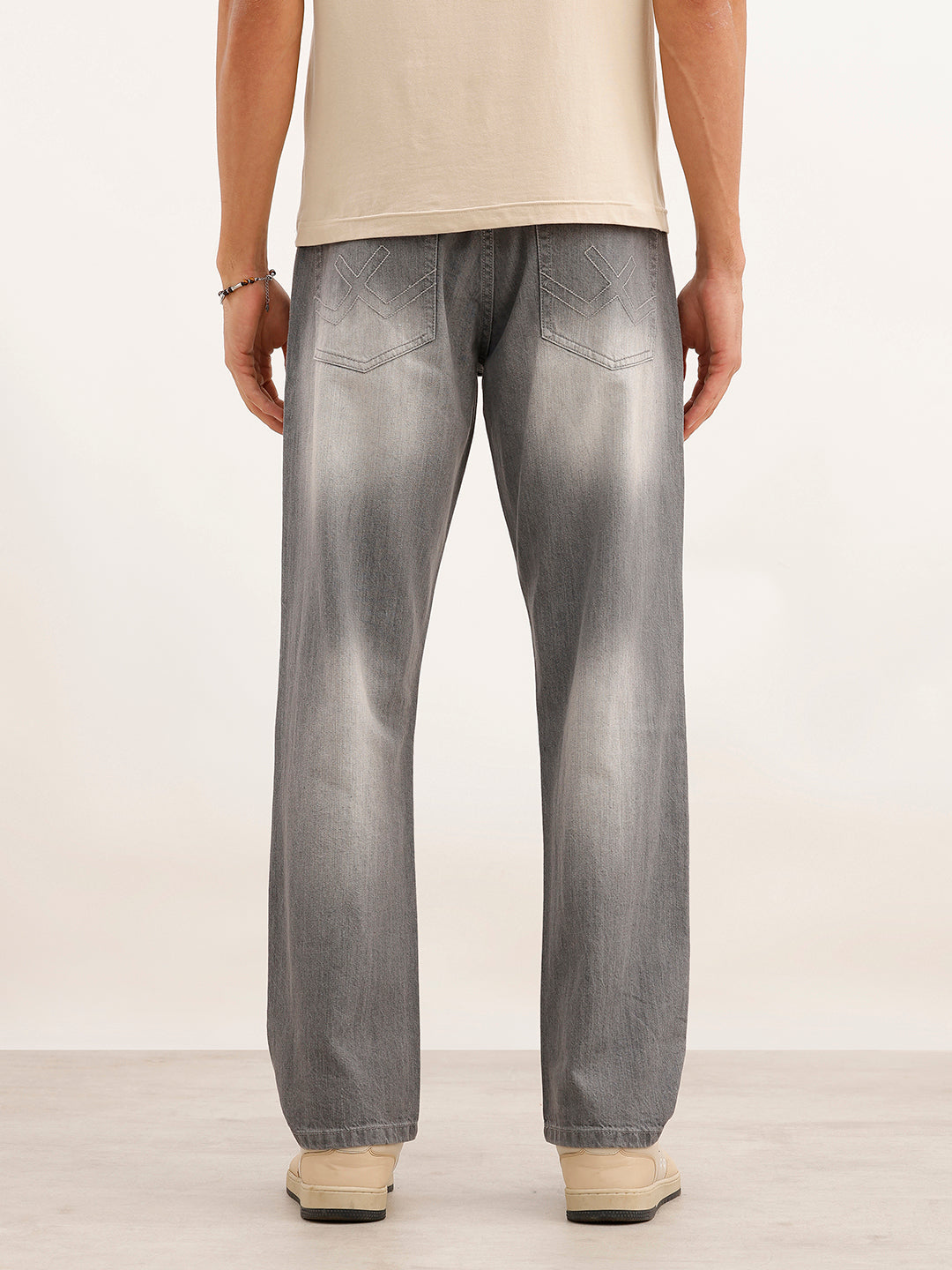 Faded Anti Fit Denim Jeans | Grey