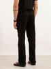 Solid Straight Fit Trouser | Black