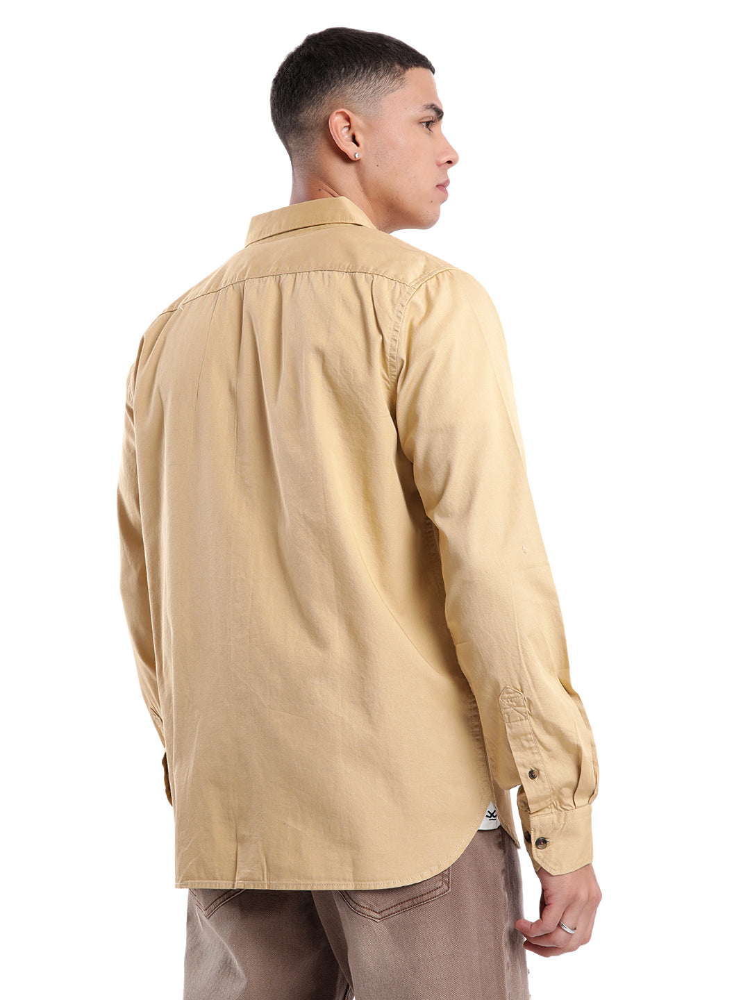 Premium Beige Slim Fit Shirt