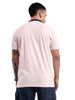 Pink Swerve Contrast Polo T-Shirt