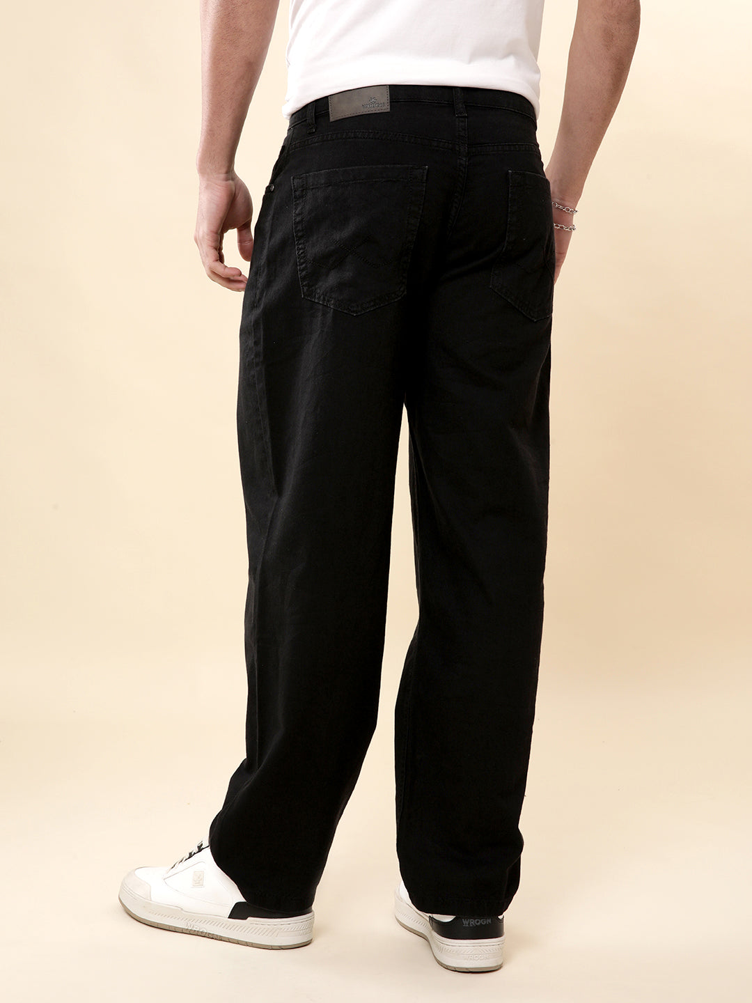 Classic Black 5 Pocket Denim Cargo