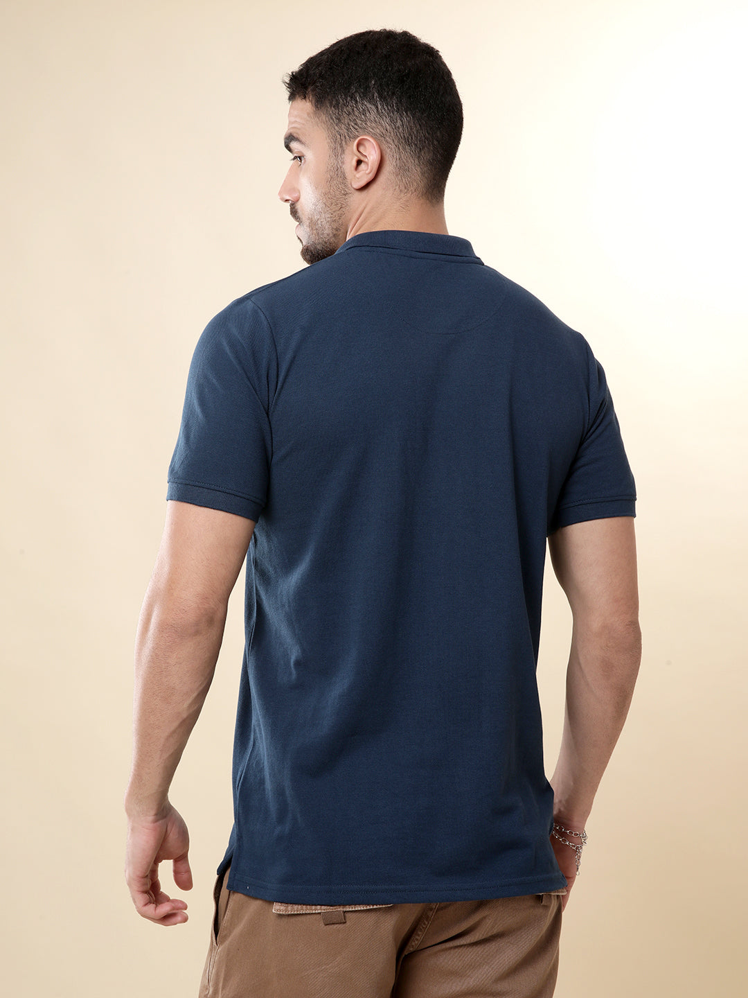 Basic Blue Pop Polo T-Shirt