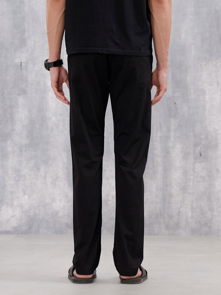 Men's Causla Slim Fit Trousers | Black