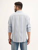 Textured Oversized Double Pocket Shirt | Blue