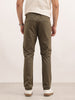 Solid Slim Fit Trouser | Olive