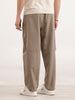 Barrel Fit Cut & Sew Trousers  | Khaki