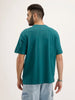 Oversized Fit Patch Detailed T-shirt | Green