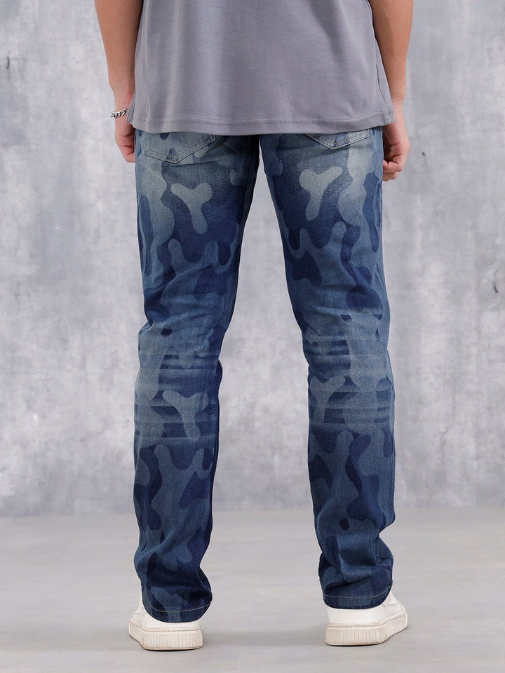 Men's Casual Straight Fit Jeans | Dark Stone