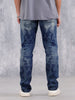 Men's Casual Straight Fit Jeans | Dark Stone