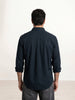 Solid Comfort Fit Full Sleeve Shirt | Navy Blue
