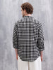 Seersucker Micro Checks Shirt | Black