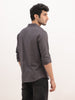 Slim Fit Solid Full Sleeve Shirt | Black