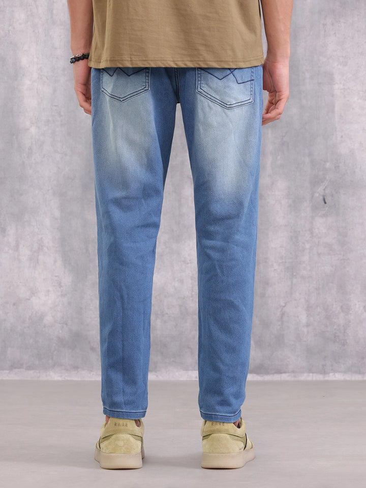 Low Fade Skinny Crop Jeans | Blue