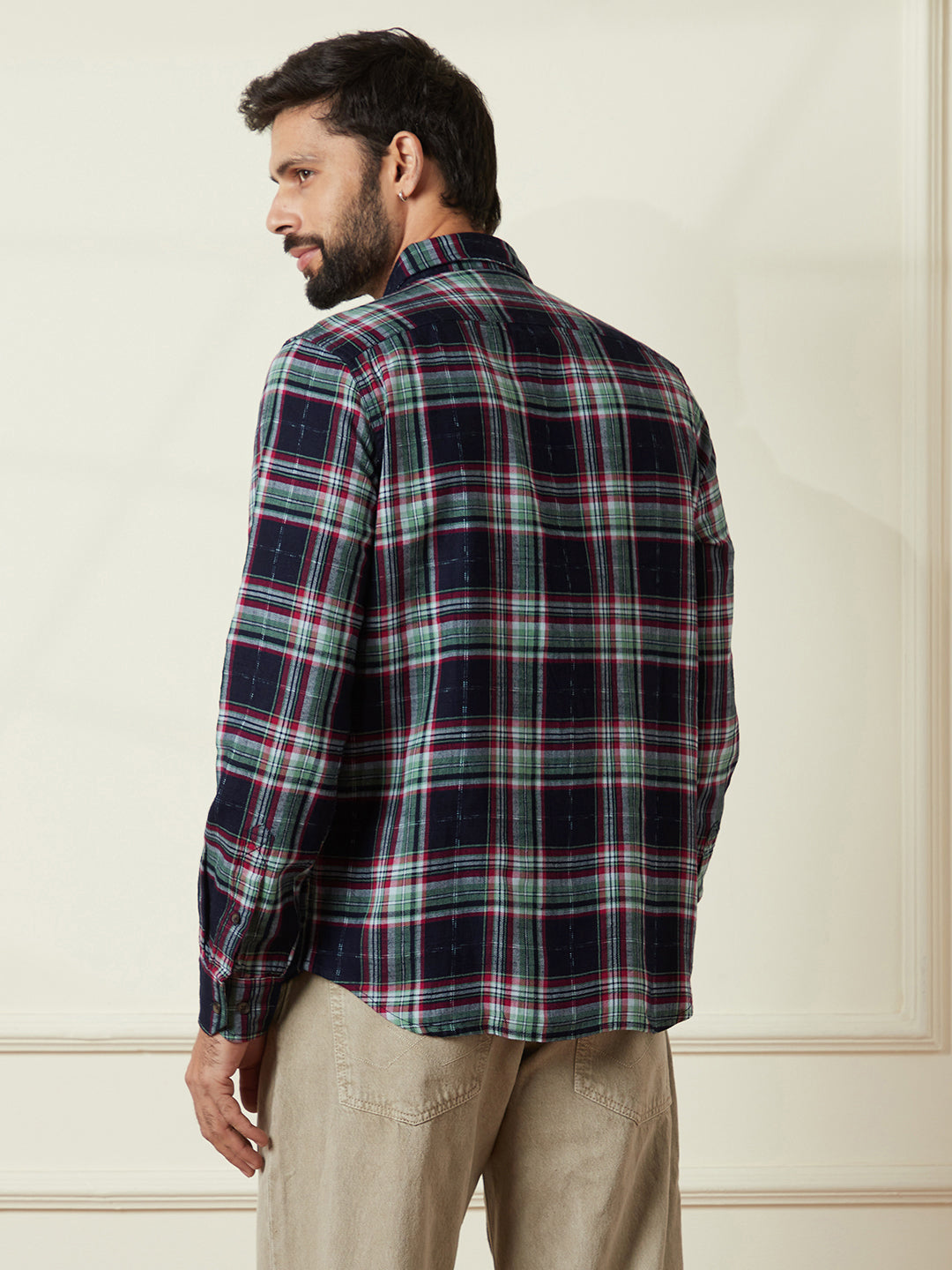 Green & Indigo Checked Shirt