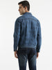 Classic Solid Blue Denim Jacket