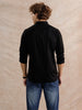 Solid Full Sleeve Regular Fit Shirt | Black