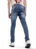 Indigo Medstone Slim Fit Jeans