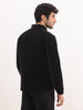 Solid Regular Fit Puffer Jacket | Black