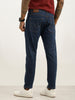 Solid Slim Crop Denim Jeans | Dark Blue