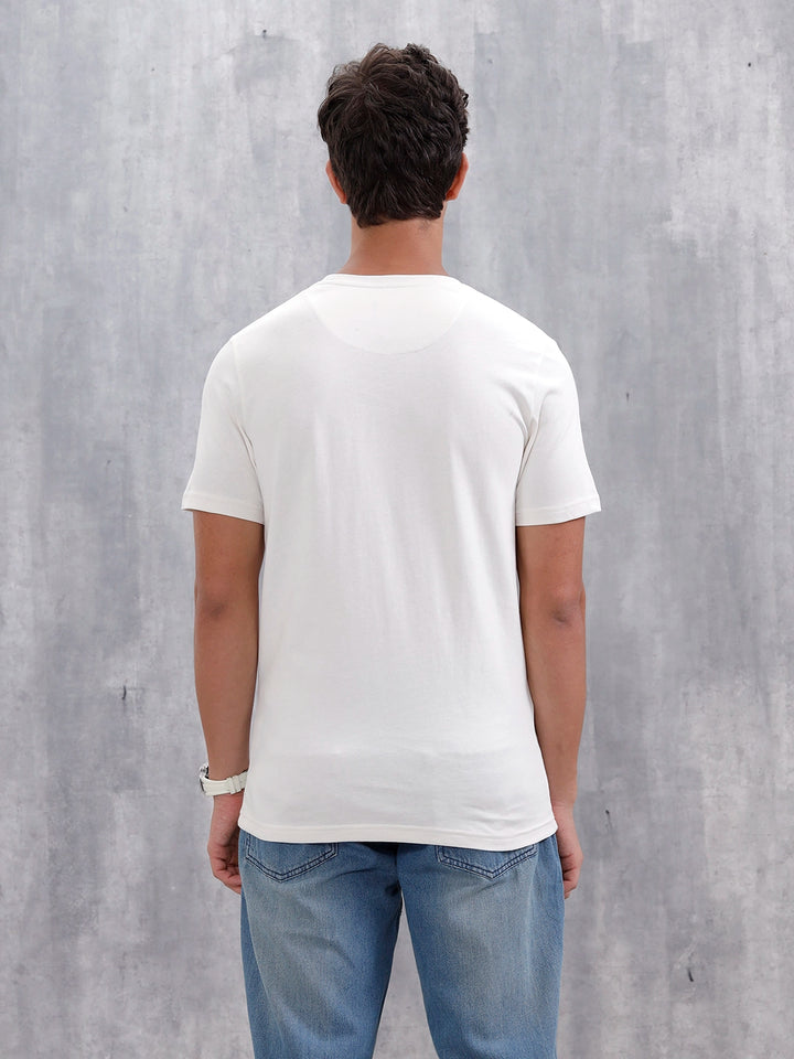 Slim Fit Iridescent Holographic T-Shirt | Off White