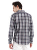 Grey Navy Casual Checked Shirt