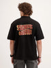 Oversized Back Printed T-Shirt | Black