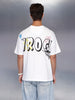 Printed oversized T-shirt | White