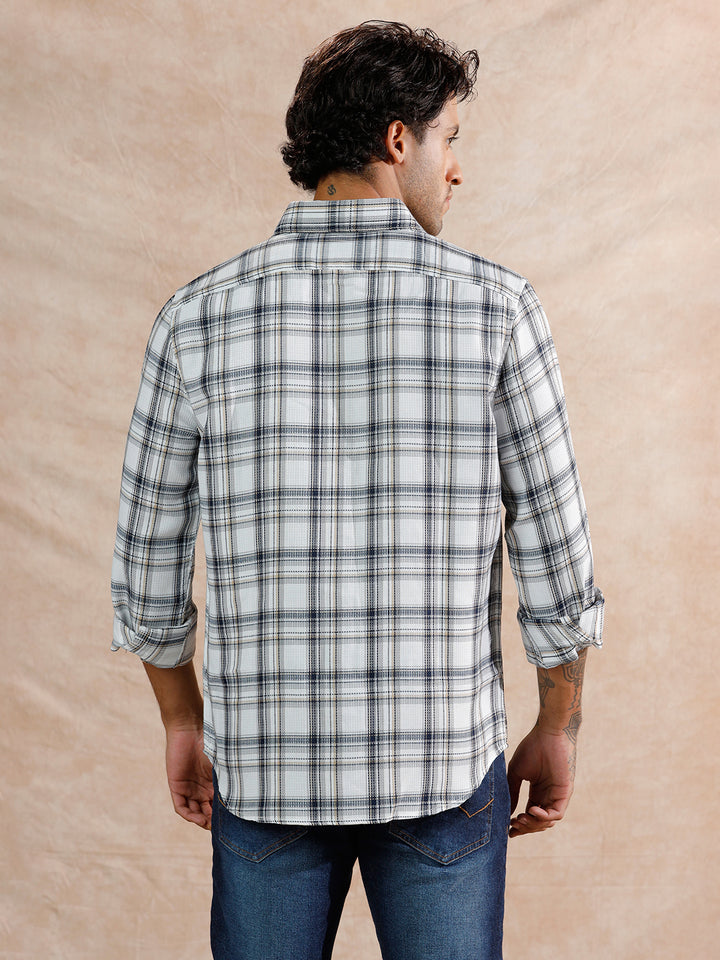 Dobby Textured Regular Fit Shirt | Black