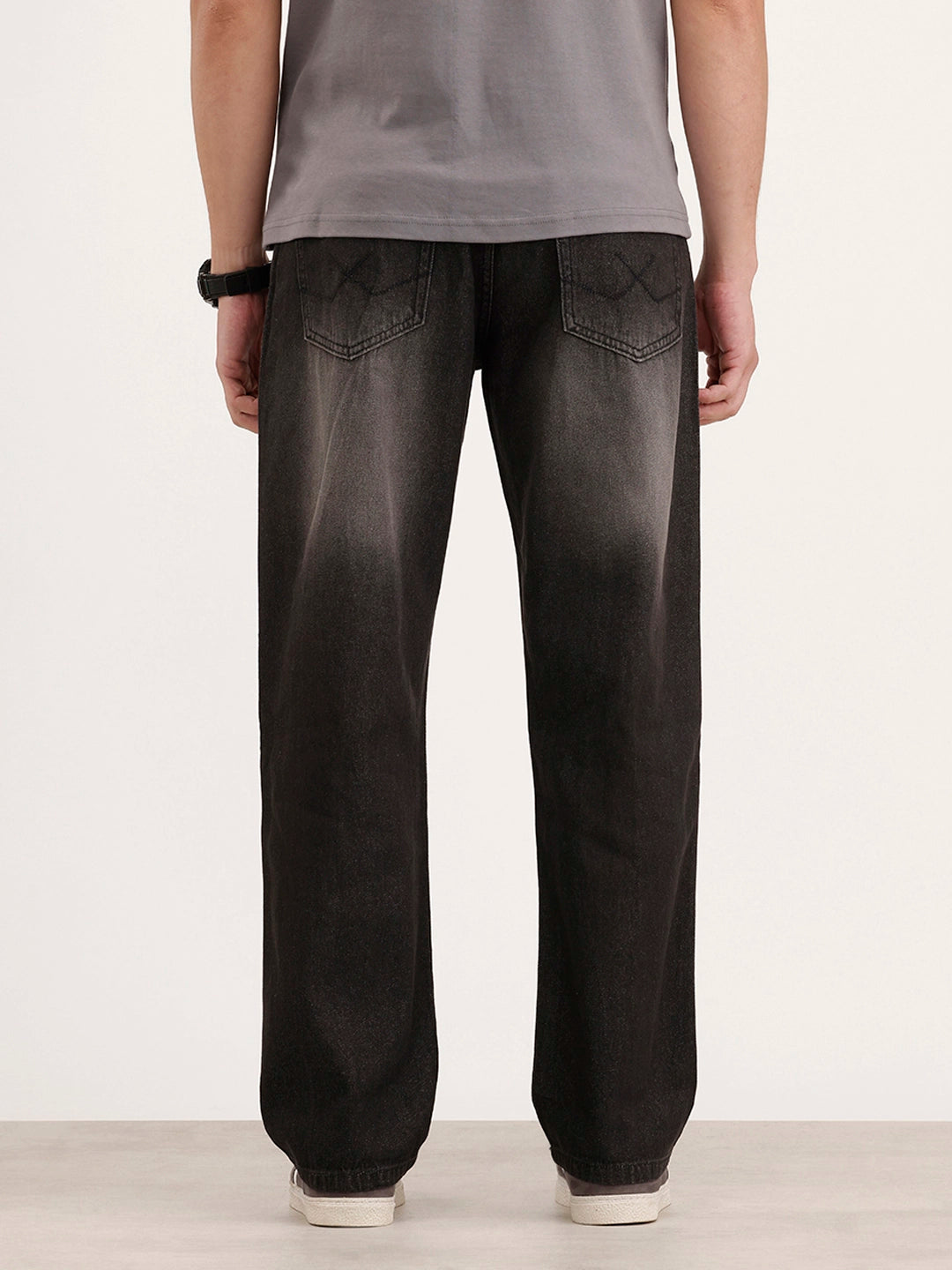 Anti Fit Faded Denim Jeans | Black