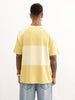 Oversized Raglan Sleeve Cut & Sew T-Shirt | Yellow