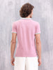 Contrast Collar Polo T-Shirt | Pink