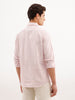 Classic Slim Fit Striped Shirt  | Pink