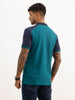 Classic Contrast Sleeves Polo T-Shirt | Teal | WWTS313F