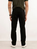 Solid Straight Fit Denim Jeans | Black