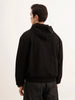 Oversized Fit Hooded Jacket | Black