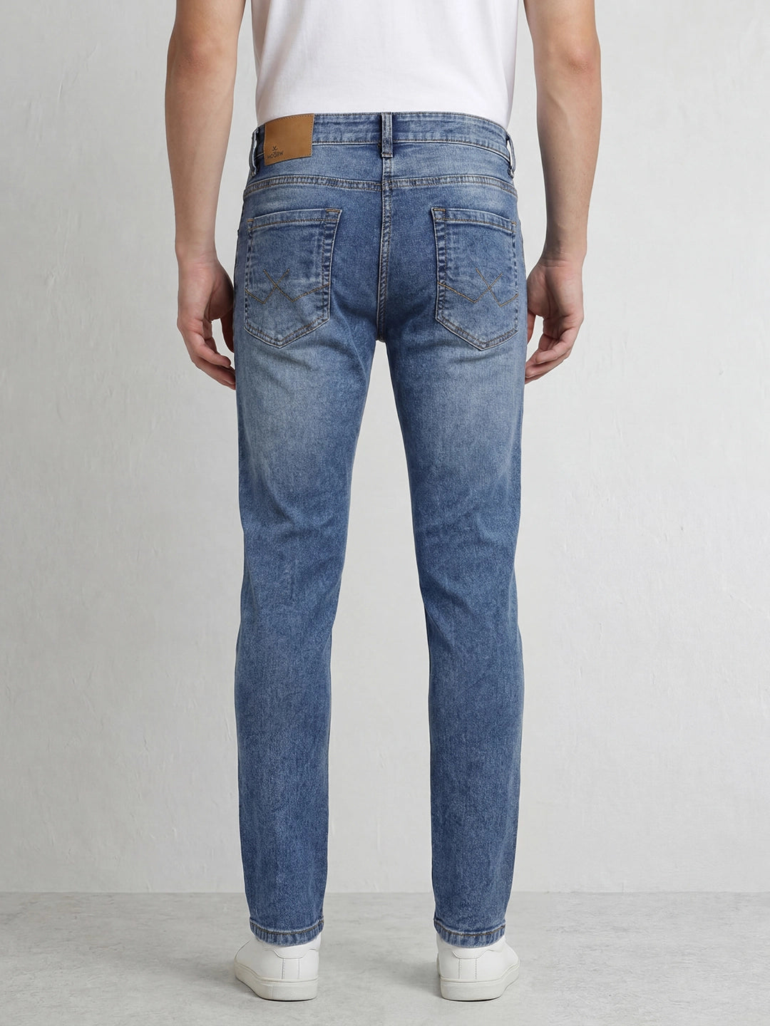 Faded Slim Fit Denim Jeans | Light Blue