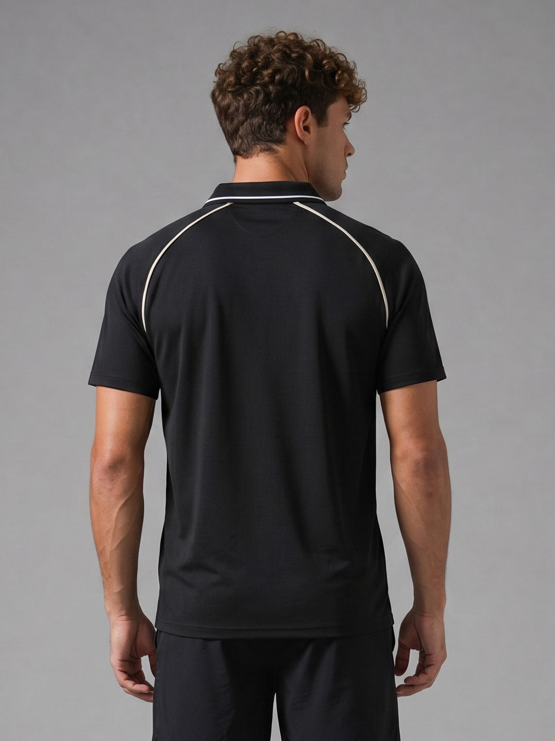 Nylon Active Polo | Active |  Black