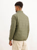 Solid Regular Fit Puffer Jacket | Green