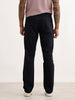 Solid Straight Fit Trouser | Navy Blue