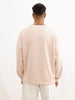 Solid Comfort Fit Sweatshirt | Beige