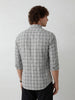 Classic Regular Fit Checkered Shirt | Grey