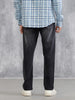 Mid Washed Relaxed Fit Jeans | Grey