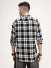 Regular Fit Checkered Shirt | Black