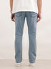 Solid Straight Fit Denim Jeans | Light Blue