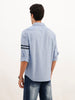 Regular Fit Placement Printed Shirt | Light Blue