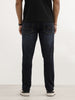 Faded Slim Fit Denim Jeans | Dark Blue