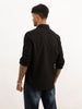 Solid Regular Fit Full Sleeve Shirt | Black | WWSH9012F