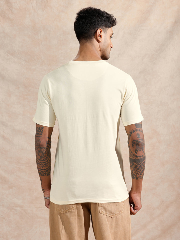 Tonal Logo Slim Fit T-Shirt | Beige
