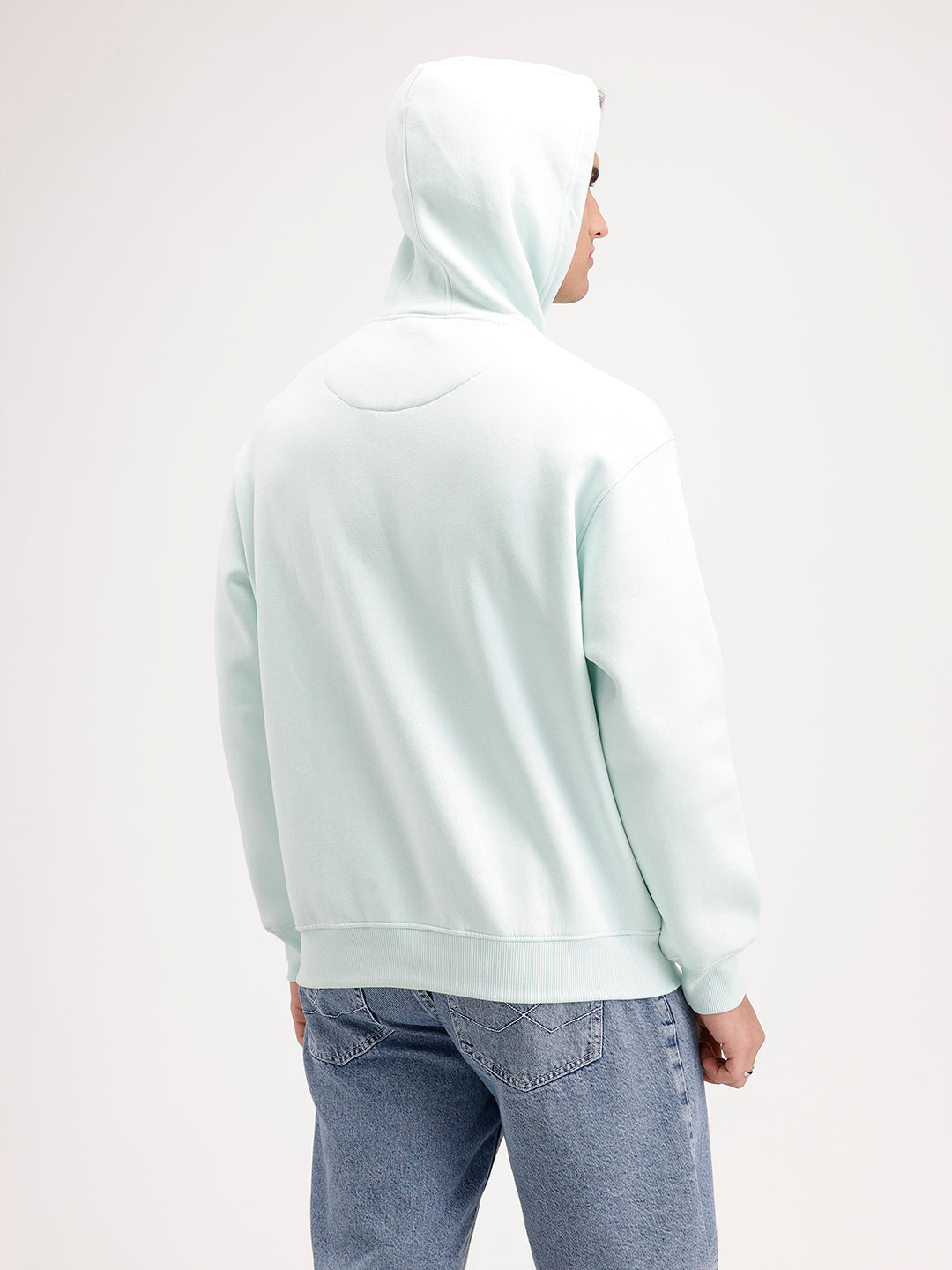 Oversized Printed Hoodie  | Green