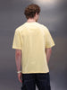 Placement Printed Oversized T-Shirt | Yellow